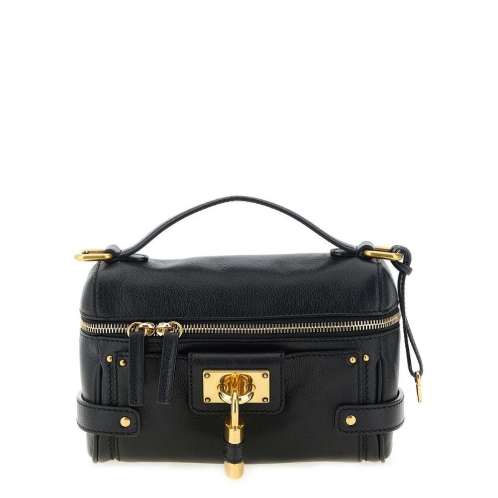 Chloé Black Buffalo Leather Shoulder Women's Bag